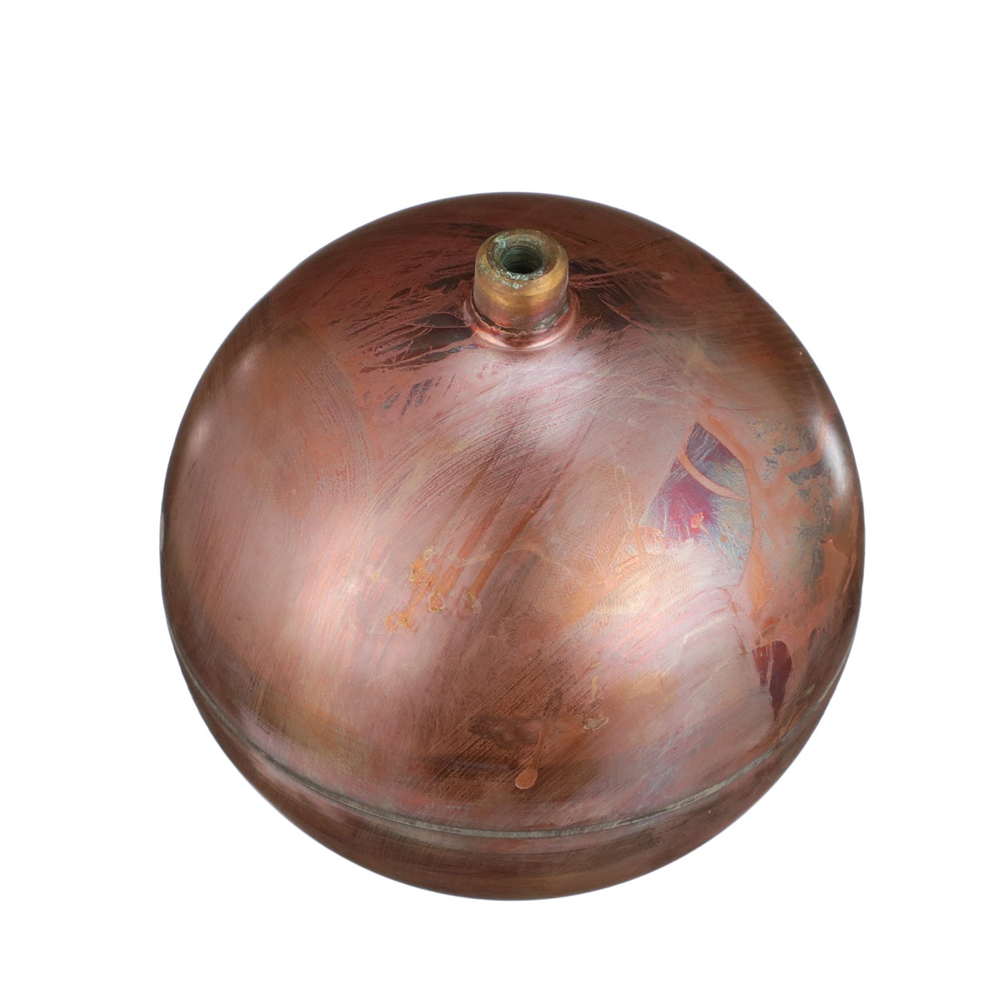 Watts FLT-C Series 8" Heavy Duty Copper Float for Float Valves in Control Assembly, 3/8"-16 Female Thread Connection, Overlapping Joints, Max Working Temperature 200° F