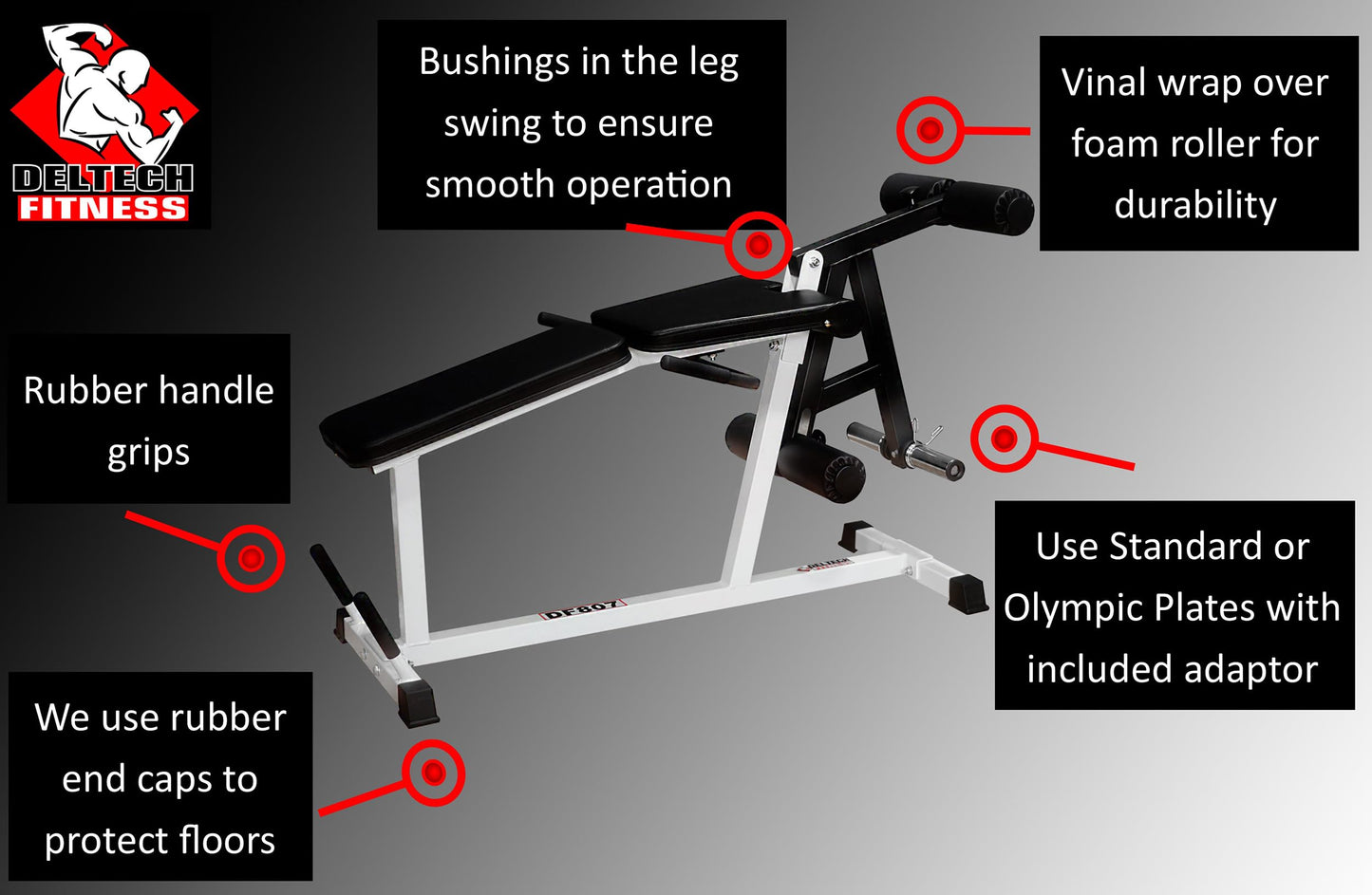 Leg Extension/Leg Curl Machine by Deltech Fitness