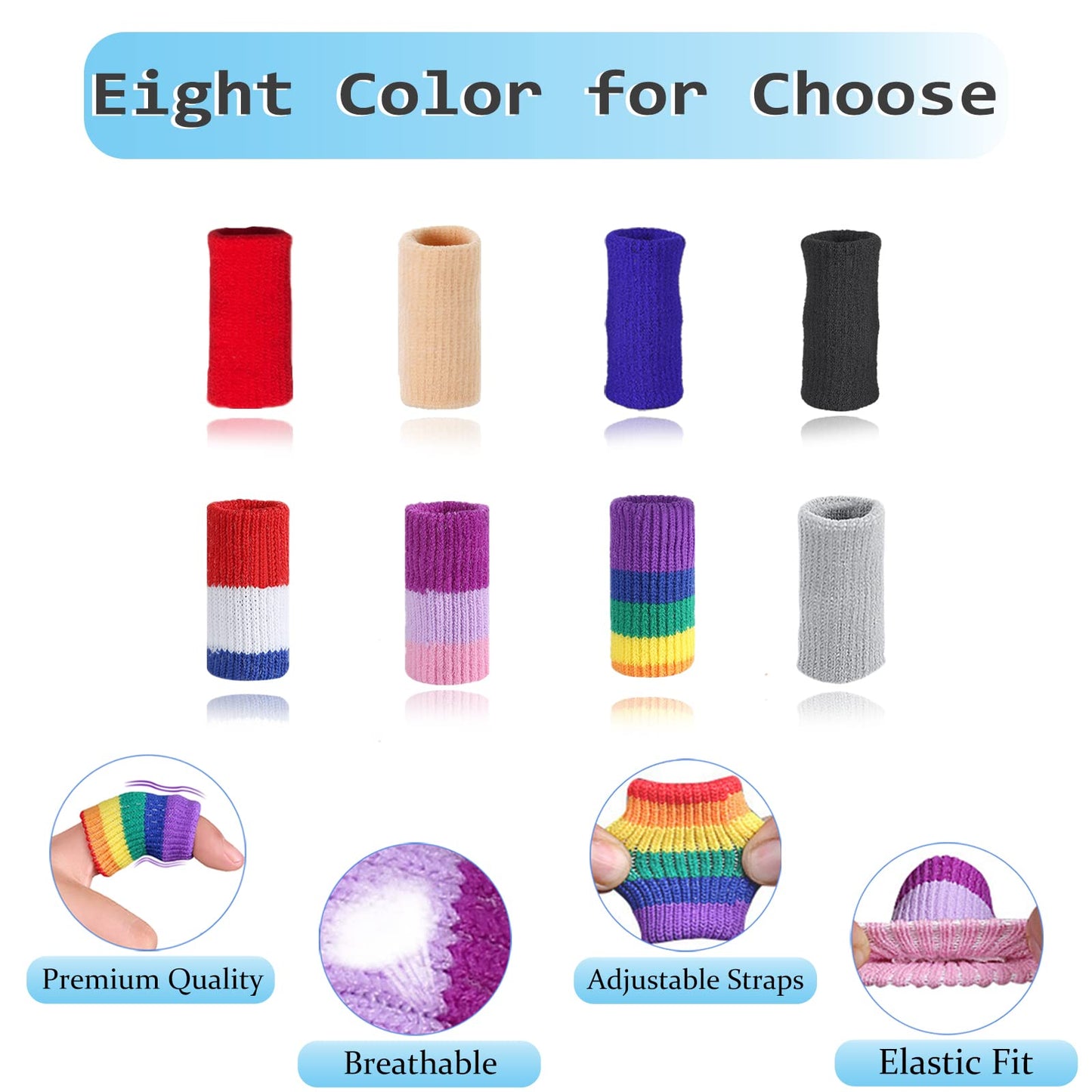 EDNYZAKRN Finger Compression Sleeves Support, Finger Protectors Cots for Arthritis Swelling Basketball Sport, Breathable Elastic (10, Beige, One Size)