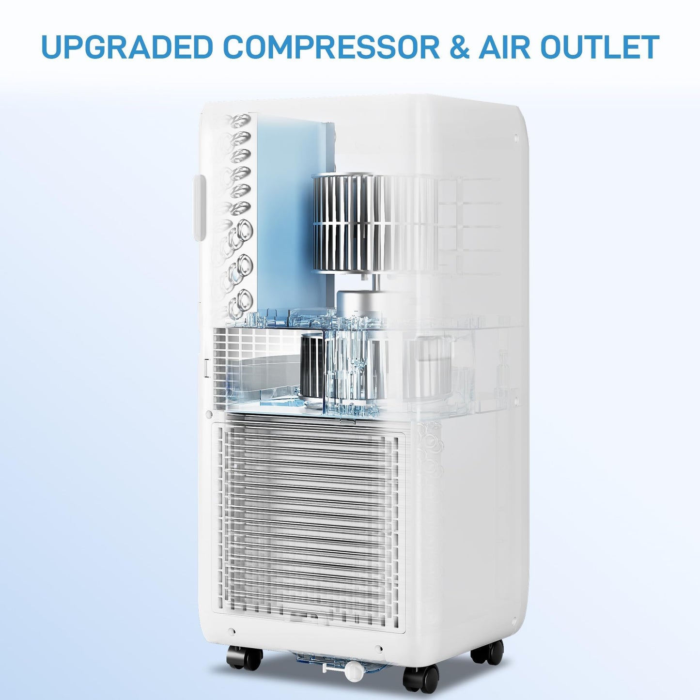 10000 BTU Portable Air Conditioner - 3-in-1 Cooling, Fan & Dehumidifier - Ultra Quiet, Energy Efficient, Remote & 24H Timer - Cools Up to 450 Sq.Ft, Window Kit - Perfect for Bedroom, Office, HomeWhite