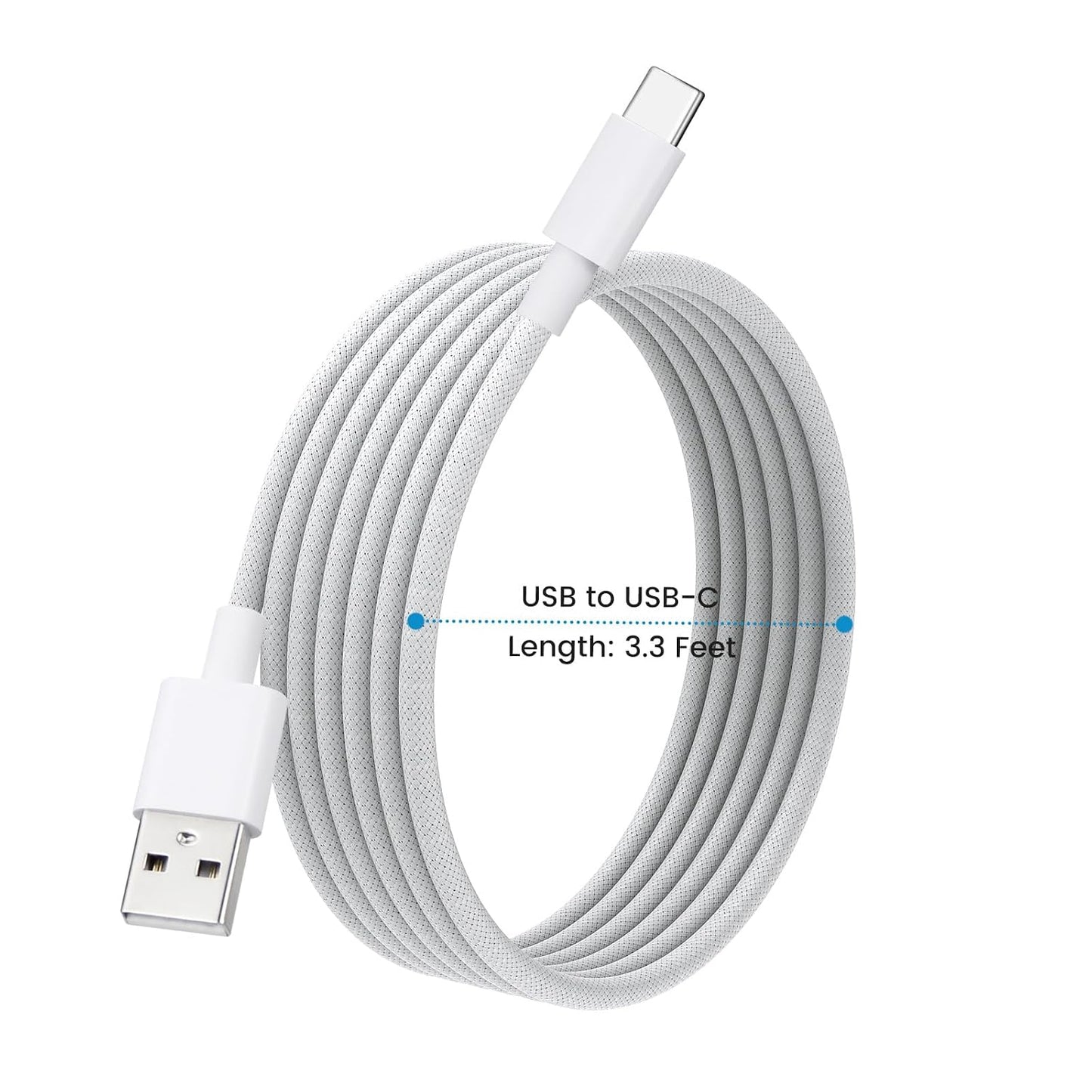 3-Pack 17 17 16E 15 3ft weishan USB C Charging Cable Compatible with iPhone Pro Max Air Plus, Nylon Braided Fast