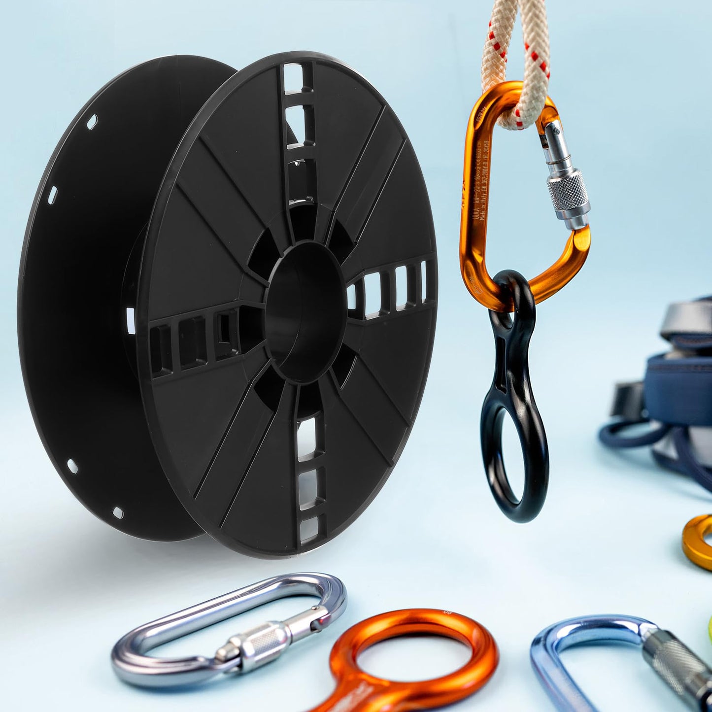 Angoily Extension Cord Reel, Light Storage Reel Cable Rope Cable Empty Wire Spool for Braided Roller Spools, Cord Winder for Wire Electric Drop Hose to Weave Winder