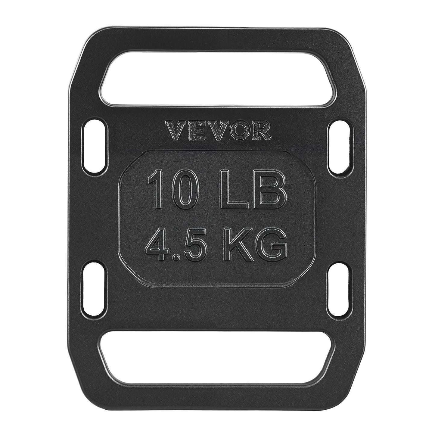VEVOR Cast Iron Ruck Weights for Backpack, 10LB Pair Ruck Plate, Weight Plate with Smooth Handle, Textured Finish for Rucking, Hiking, Swings, Strength Training, Weightlifting, Fitness Workout