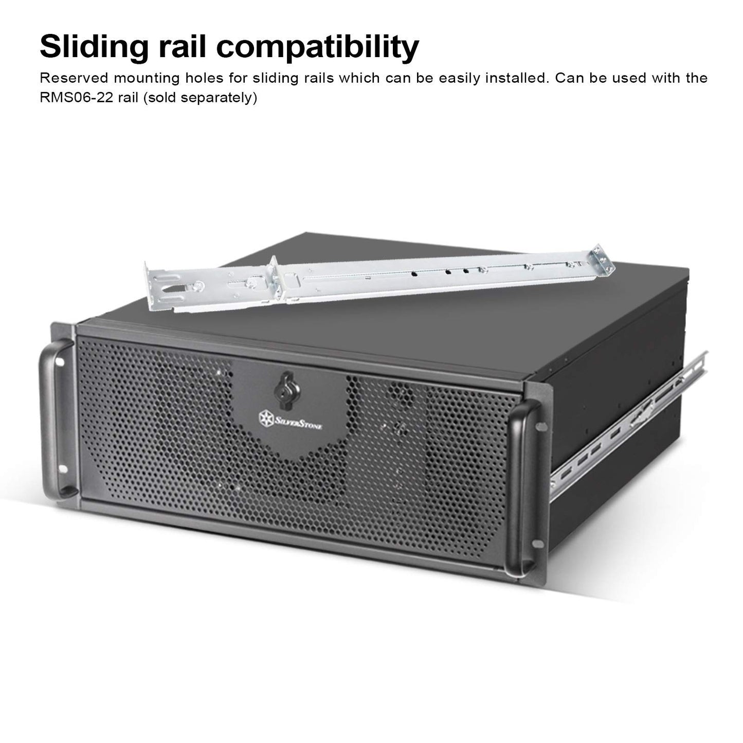 Silverstone RM42-502 4U rackmount Server Chassis with Liquid Cooling Compatibility, SST-RM42-502