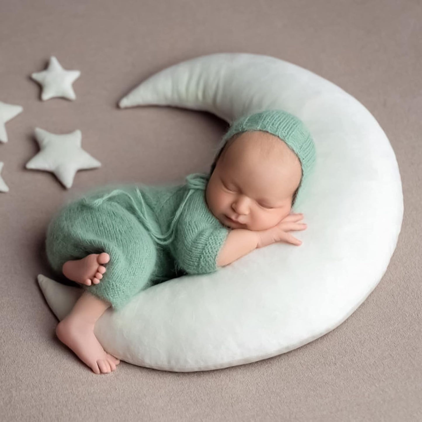 Set IGMaryBox Baby Moon Star Pillow Newborn Posing Pillow Newborn Photography Posing Pillows Infant Photography Props
