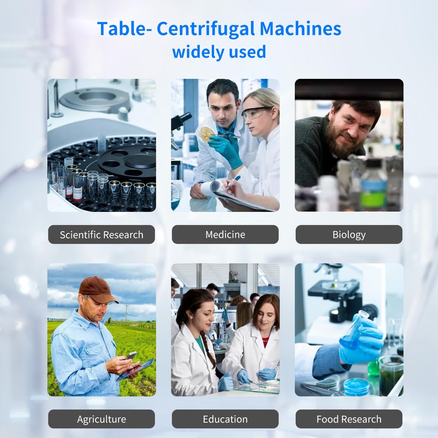 NANBEI Lab Benchtop Centrifuge Machine Capacity(18 x 10ml)