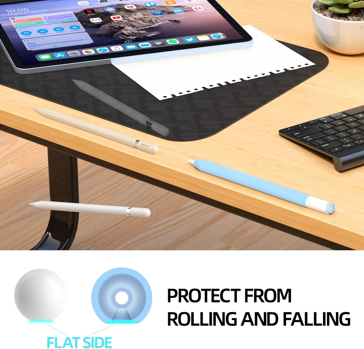AZF Compatible with Apple Pencil USB C case, Non-Slip Silicone Sleeve Protective Cover for Apple Pencil (USB-C)