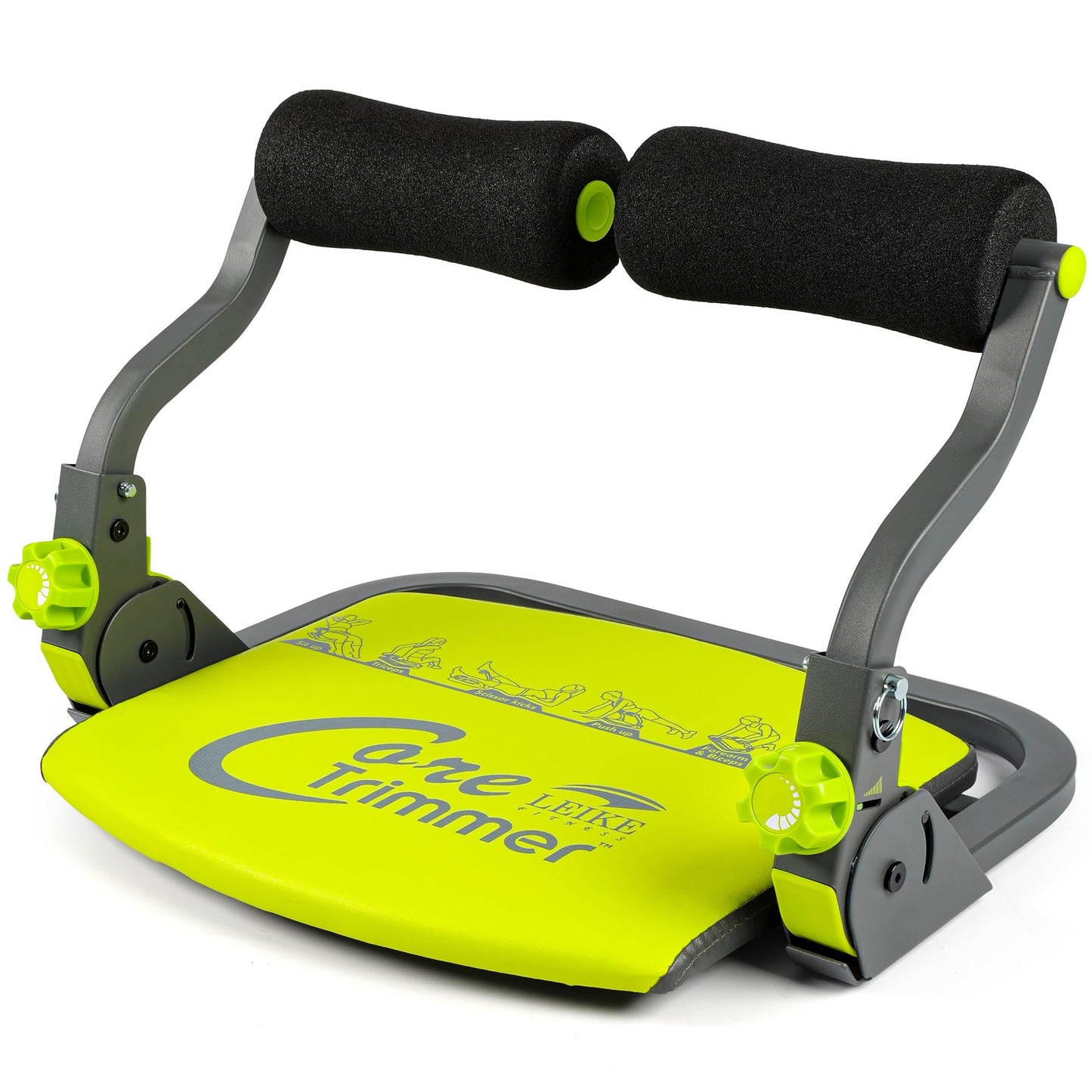 leikefitness Ab Trainer, Ab Machine, Ab Workout Equipment, Sit Up Machine, Core Muscle Trainer with Multi-Mode Full-Body Workouts, No-Assembly Foldable Design & Adjustable Auto-Rebound for Home Gym