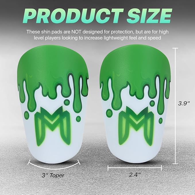 MiniGuards - Mini Shin Guards for Soccer Players - Tiny Shin Pads for Men, Women, Teens - Miniature Shin Guards 3.9 x 2.4 inch - Perfect for High Level Soccer Athletes
