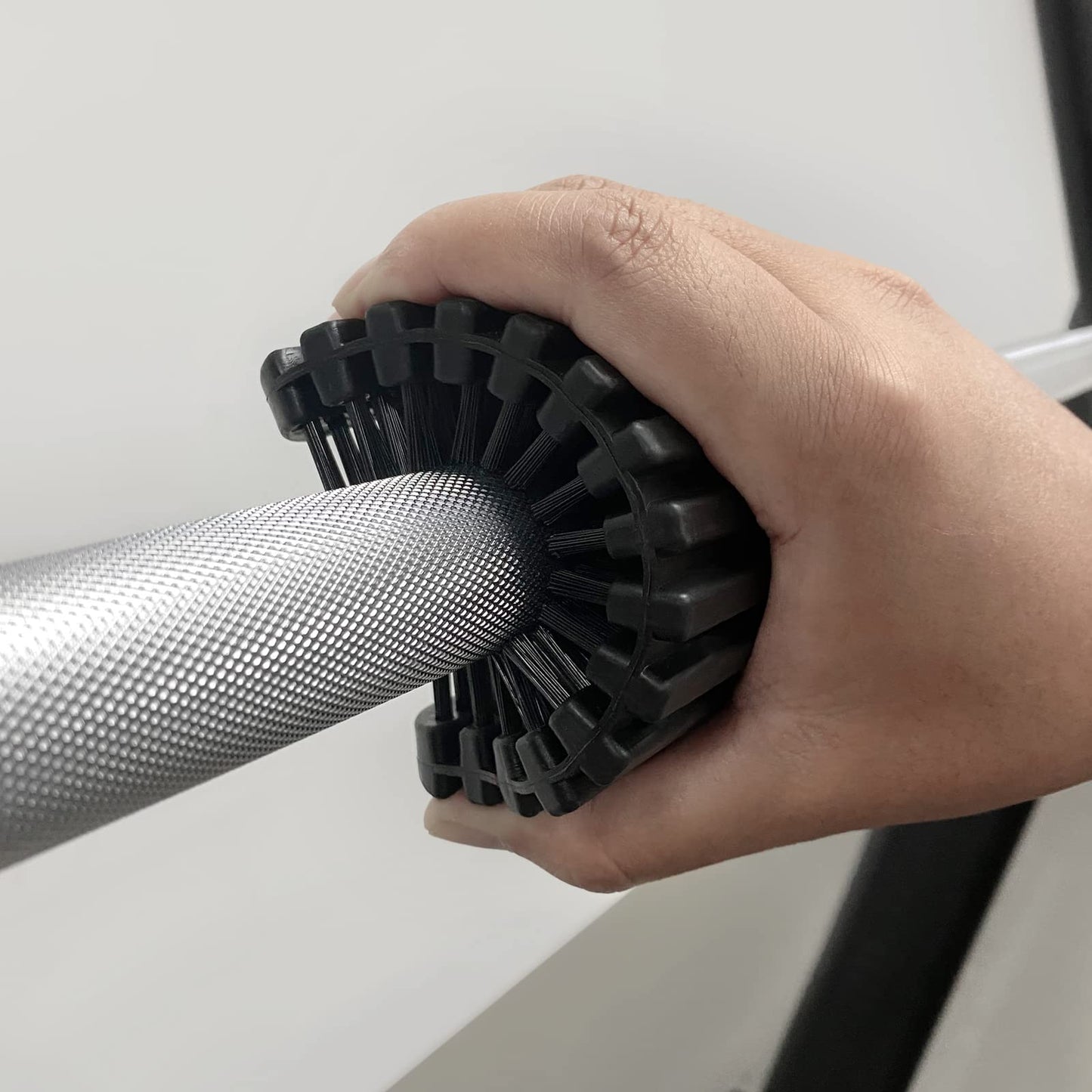 Kreapa Barbell Brush Barbell Cleaning kit barebells Brush Nylon Brush for Cleaning Weighted Bars,Strength Training Bars Cleaning Supplies Stiff Brush