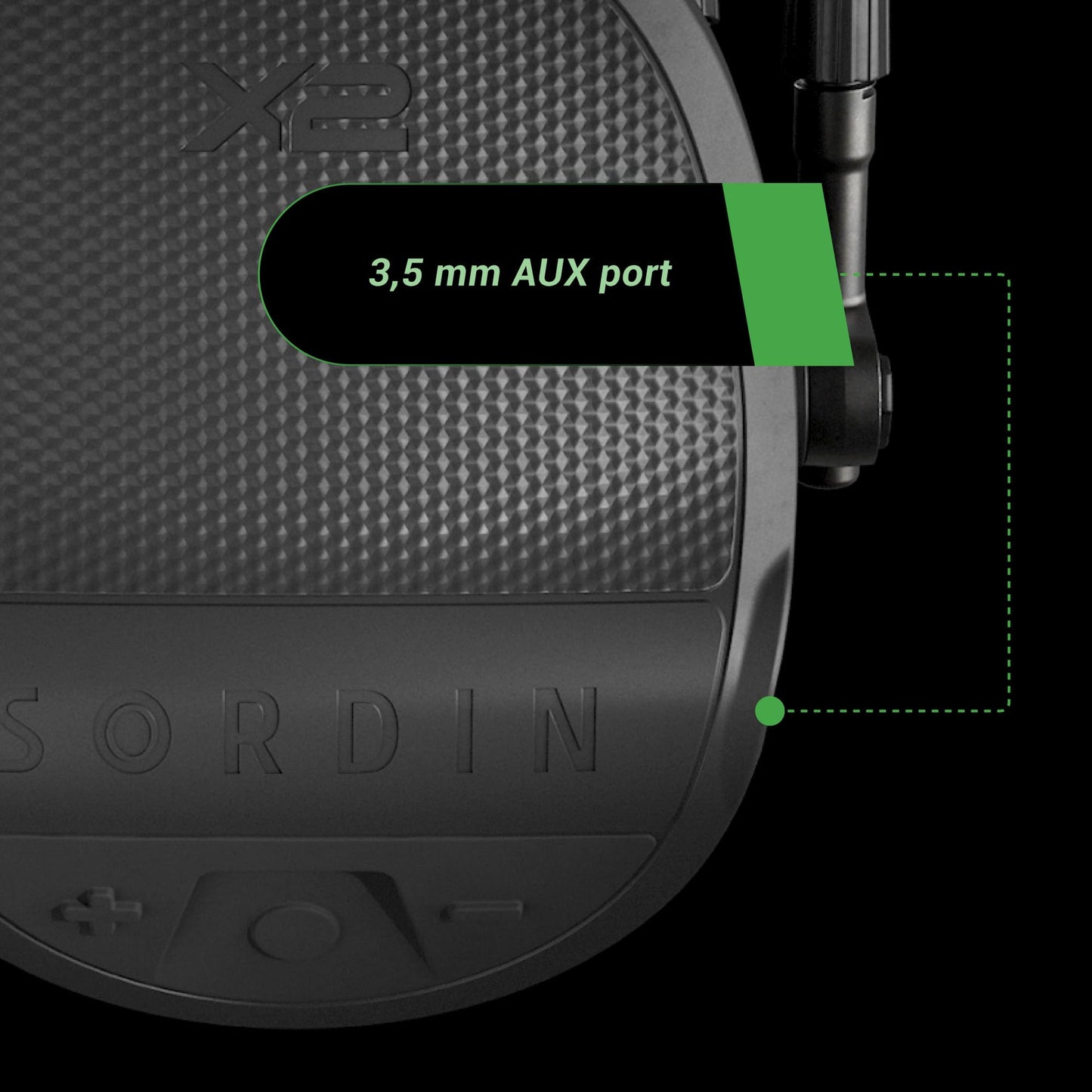 Sordin Supreme X2 Shooting Ear Protection – Electronic Hearing Protection Ear Muffs with Earplug Mode and Low-Profile Cups for Hunting & Shooting (NRR 35 / SNR 40) (Black)