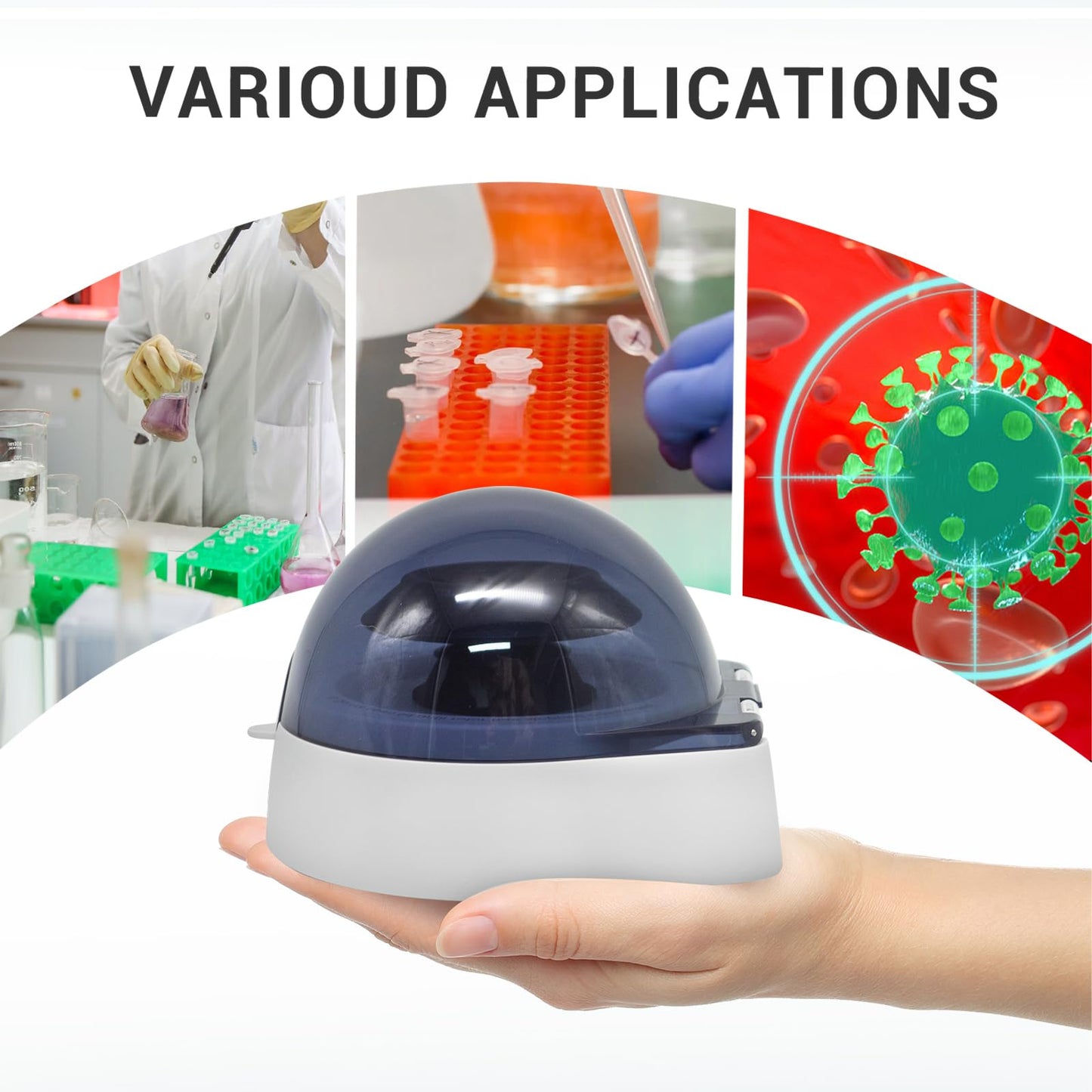 WEST TUNE 4000 RPM Microcentrifuge,Mini Lab Benchtop Centrifuge,Scientific Centrifuge Machine