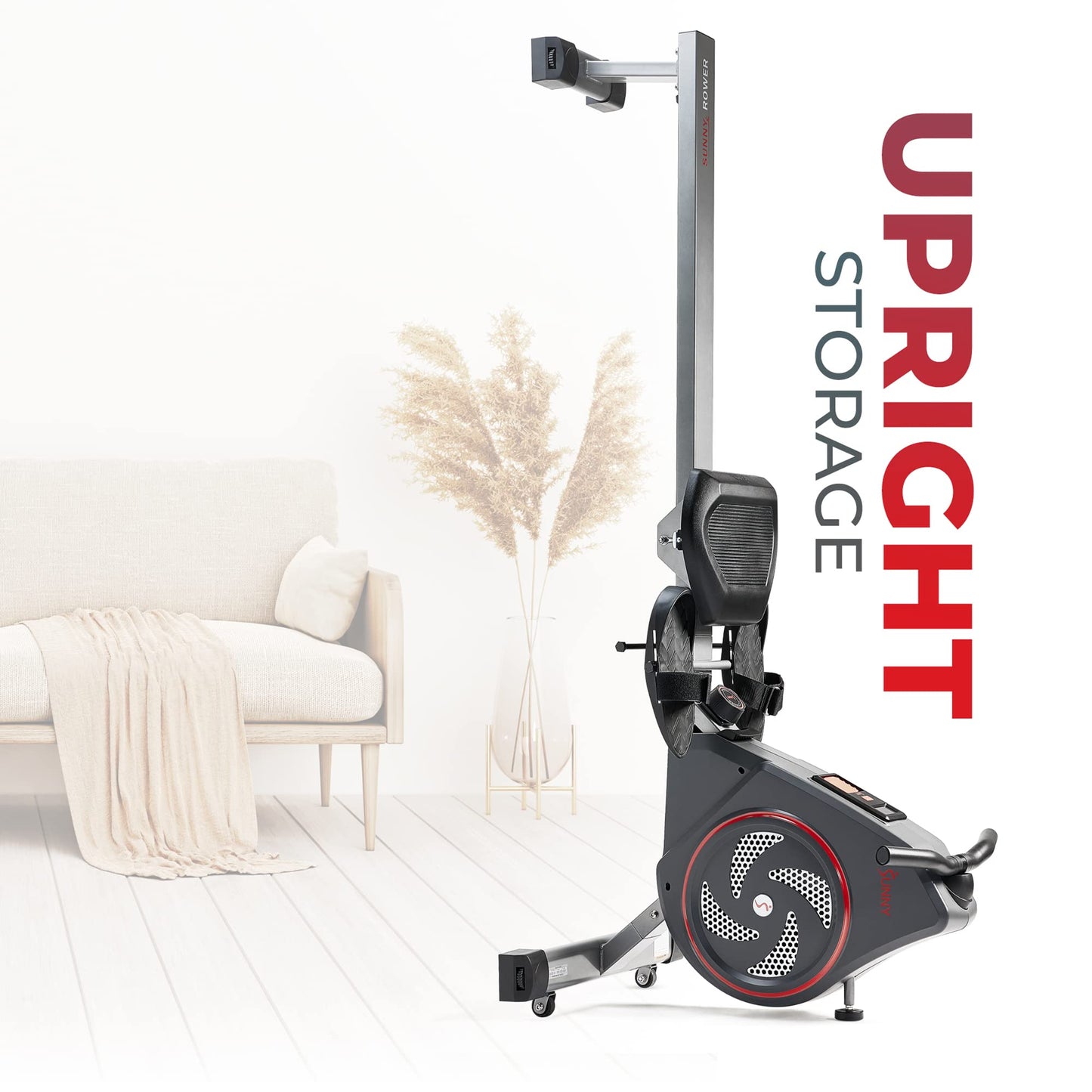 Sunny Health & Fitness Air+ Magnetic Rowing Machine with Exclusive SunnyFit App and Smart Bluetooth Connectivity -SF-RW520008