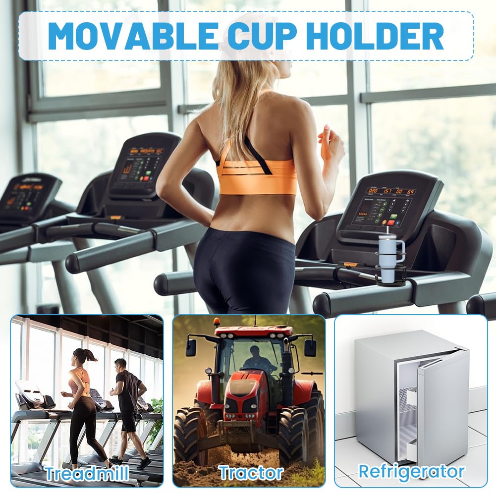 Magnetic Cup Holder Heavy Duty Metal Drink Holder Portable Cup Holders for Tractor Mower Truck Car Fridge Bottom Magnetic(Size:3.46in)