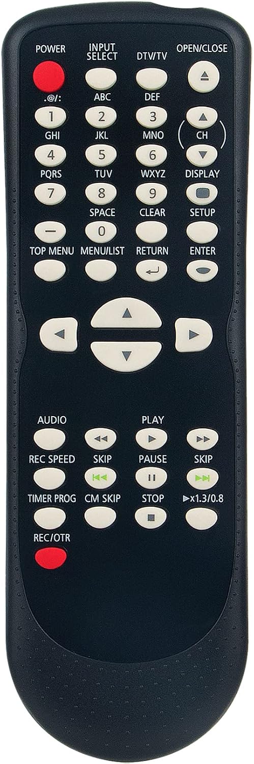 ZdalaMit NB657UD RTNB657UD Commander ZC350SL8 Replacement Remote Control Compatible with Sylvania DVD Recorder