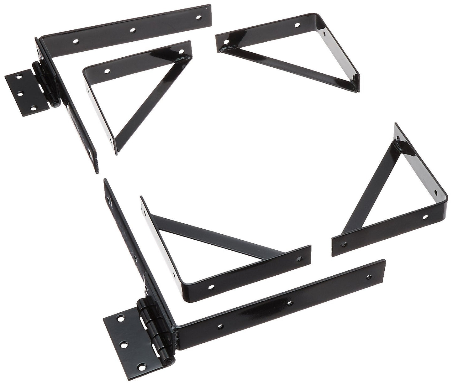 Pylex Heavy-Duty Steel Dog Gate Kit, Black, 72" W x 72" H