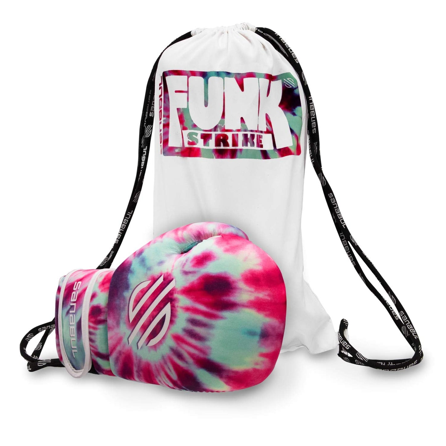 Sanabul Funk Strike Tie Dye Gel Boxing Gloves for Men & Women, Stylish and Protective Kickboxing Muay Thai Gloves for Training Sparring Punching Bag, Purple Swirl 12 oz