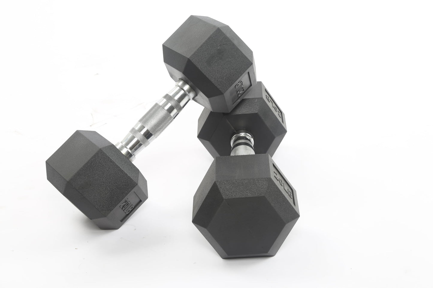 60 lbs Hex Dumbbell Set for Fitness – Rubber & PVC Coated, Anti-Slip Grip, Odorless, Free Weights for Men & Women – Strength Training at Home Gym, (5lbx2+10lbx2+15lbx2)