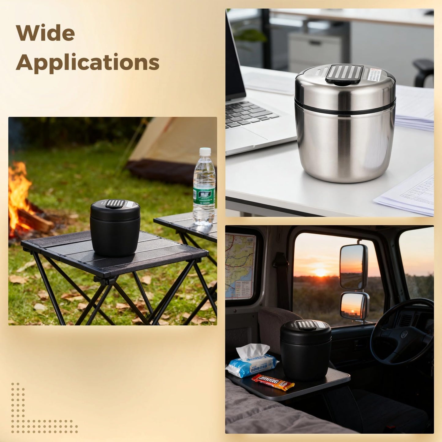 Insulated Container for Hot Food Adults, 1.2 L / 40.6 fl oz Stainless Steel Vacuum Insulated Food Jar, 5.3x5.3x5.1 in Wide Mouth Lunch Container with Insulated Bag, Foldable Spoon