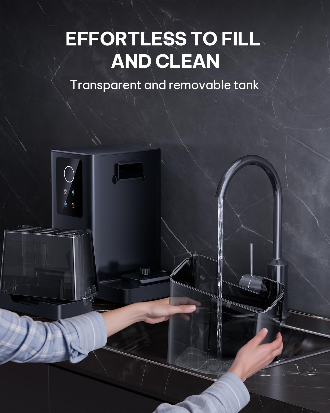 Silonn Nugget Ice Maker Countertop with APP & Voice Control, Self Cleaning Ice Machine with 3L Large Water Tank, 40 lbs/24H Soft Chewable Ice, Portable Pebble Ice Maker for Home, Kitchen and Party