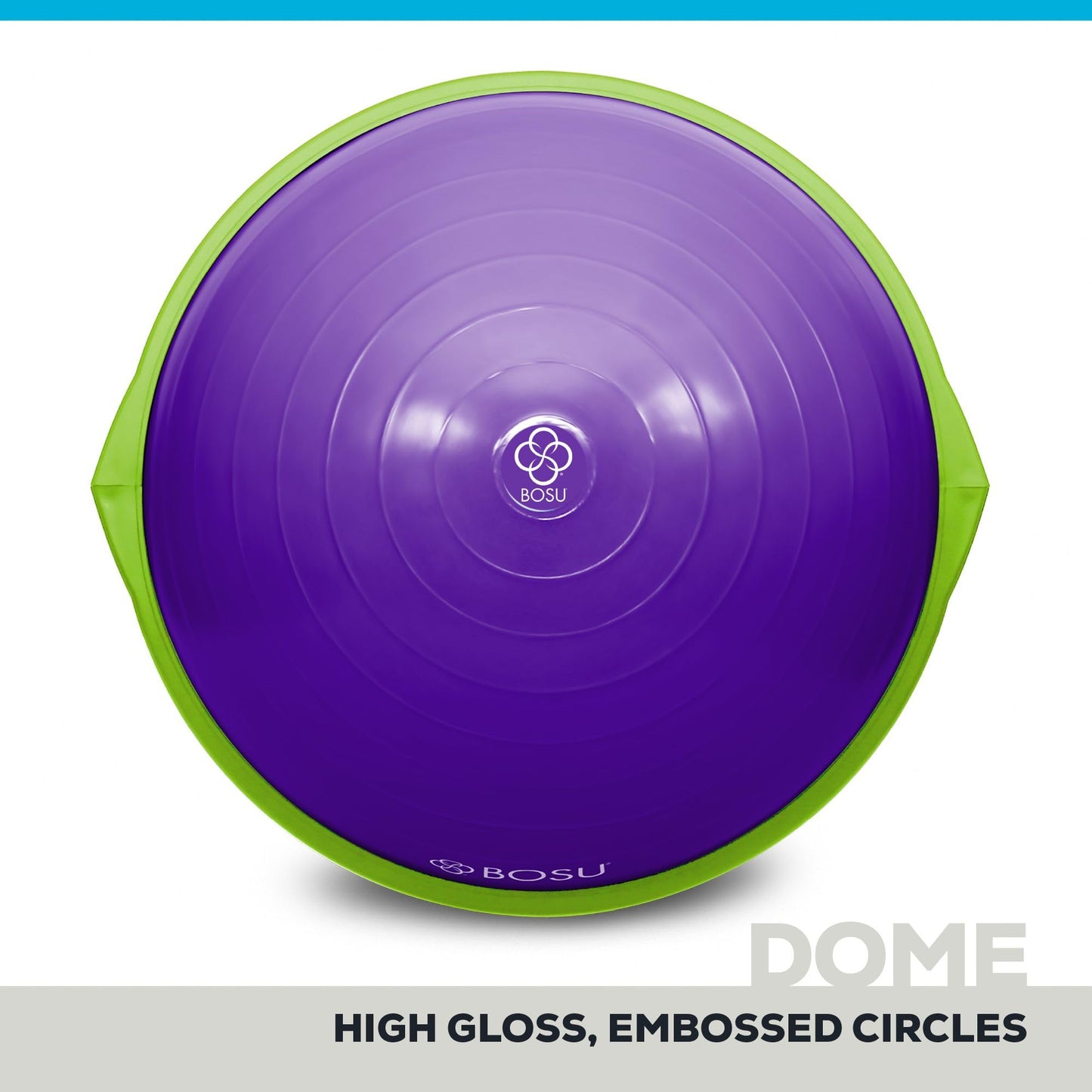 Bosu 72-10850 Home Gym Equipment The Original Balance Trainer 65 cm Diameter, Purple and Green