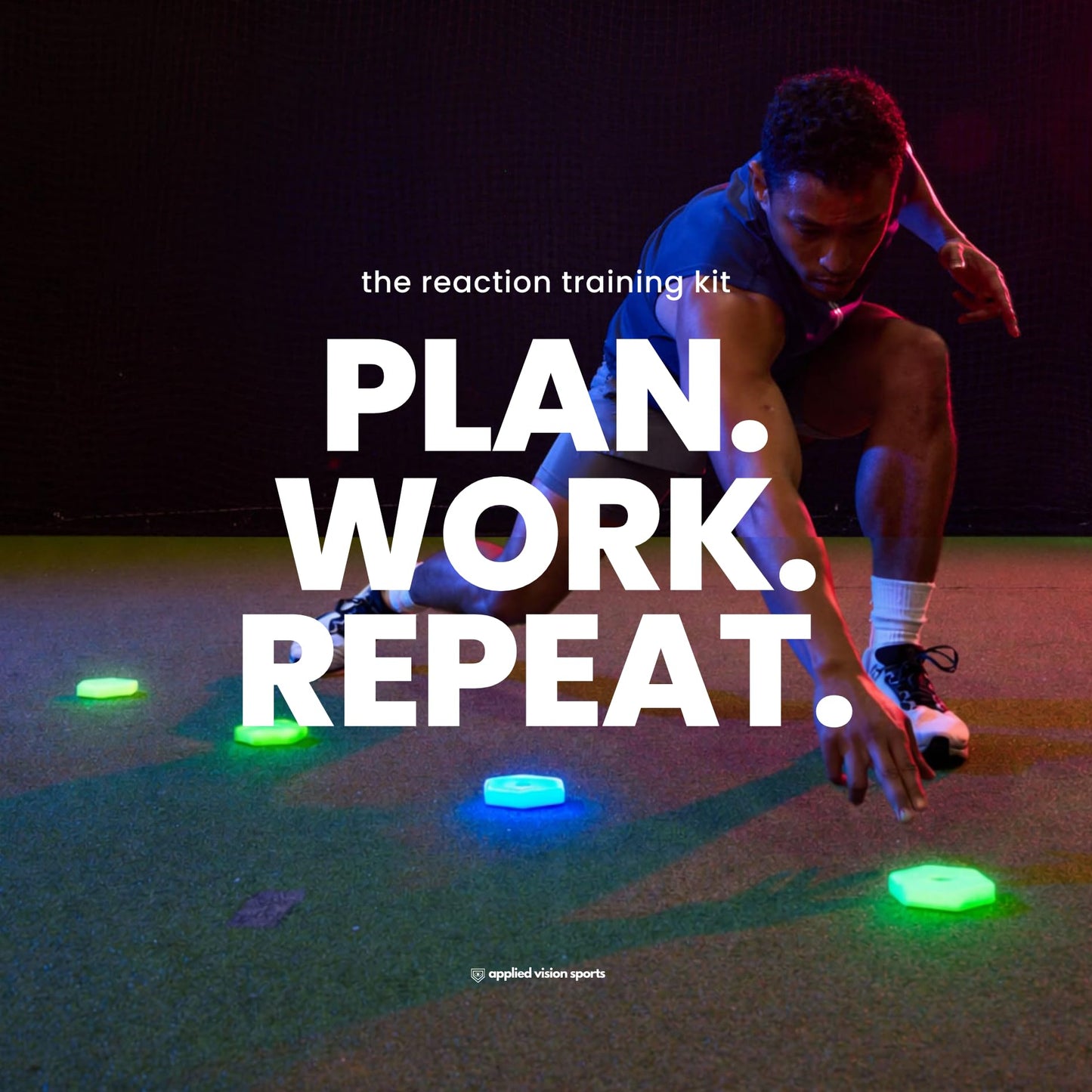 Sports Reaction Agility Lights Training Kit Improves Reaction Time & Agility for Athletes, Physical Therapists & Fitness Trainers. Great for Soccer, Tennis, Football, and Basketball. Free App.
