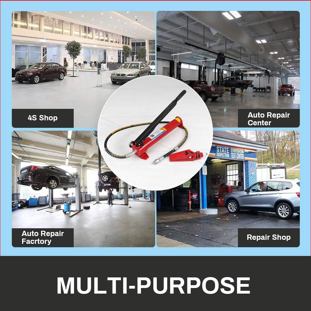 Anbull 10 Ton Porta Power Hydraulic Jack,Upgraded Hydraulic Combined Multifunctional Jack for car Repair,Auto Body Frame Repair Kit