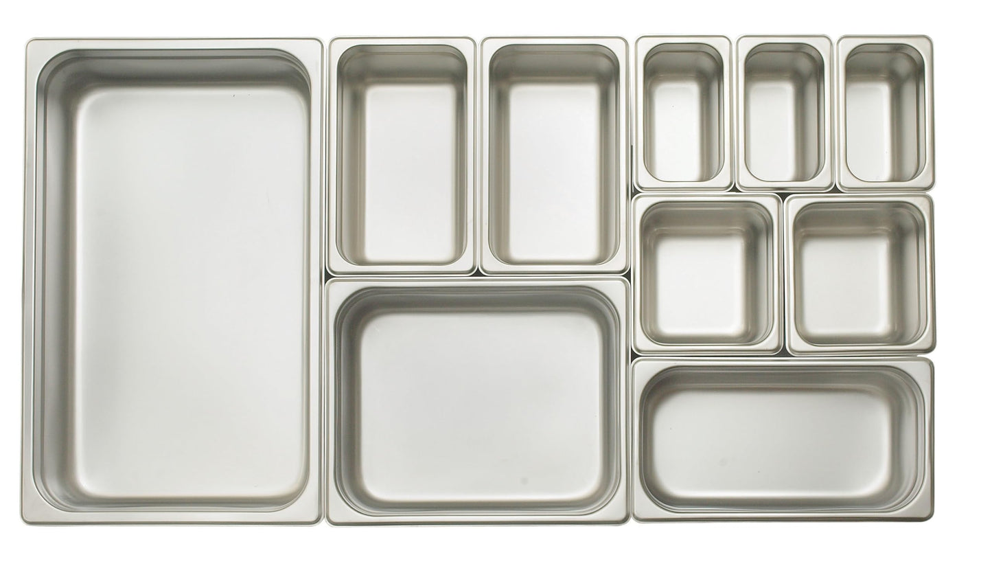 Winco 2 1/2-Inch Anti-Jamming Steam Pan, Full, 24-Gauge