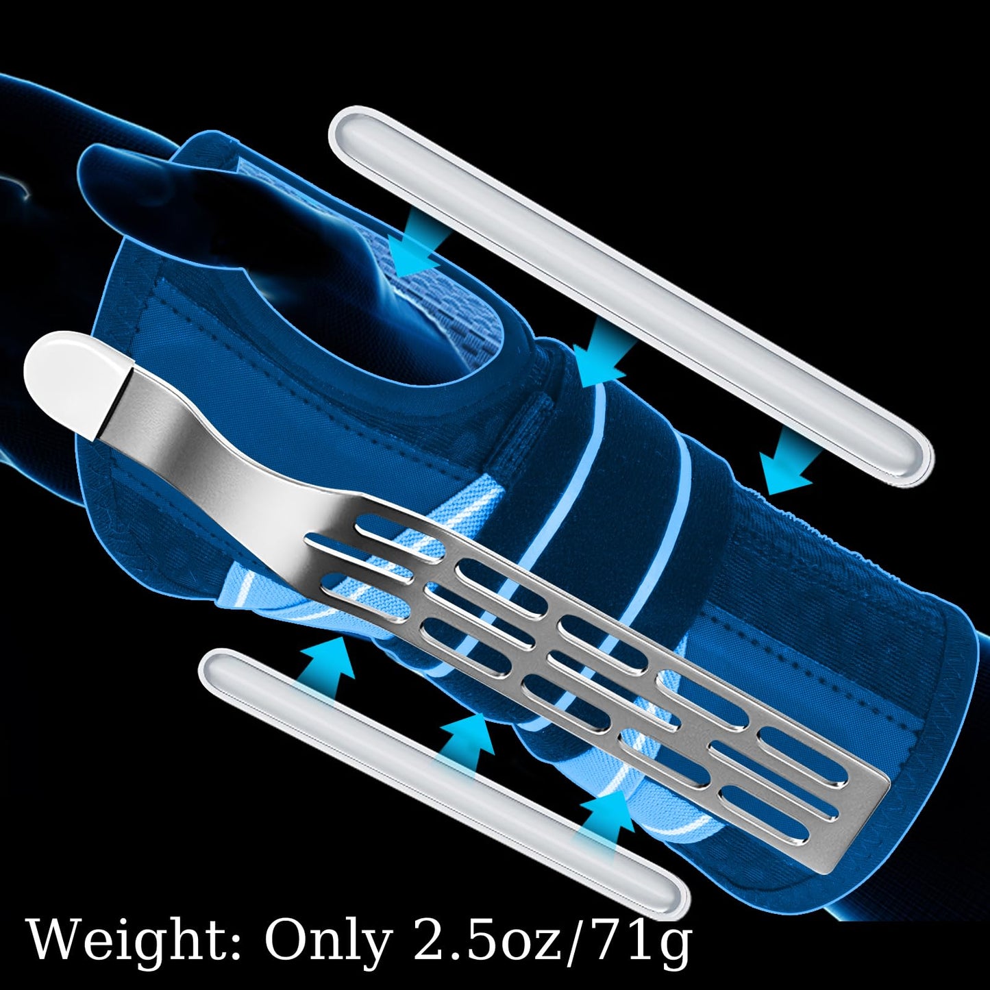 FENGJIDA Wrist Brace for Carpal Tunnel & Arthritis Relief - Adjustable Breathable Night Sleep Support with Metal Splint, Wrist Support for Tendonitis & Pain, Fits Left or Right Hand