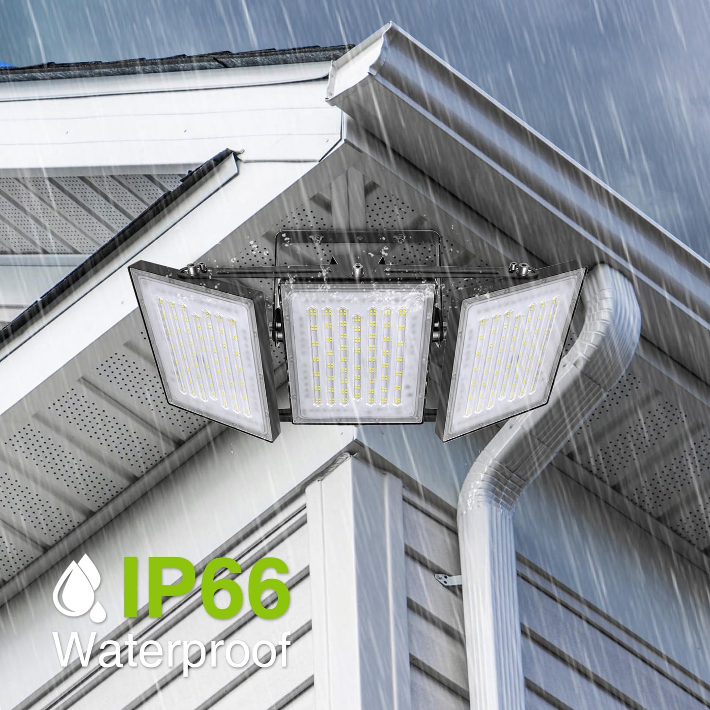 STASUN Flying Series Max - 600W 60,000ml Dusk to Dawn LED Flood Light, 6000K Super Bright Outdoor Lighting, IP66 Waterproof, Wide Angle, Stadium Light for Arena Court Parking Lot