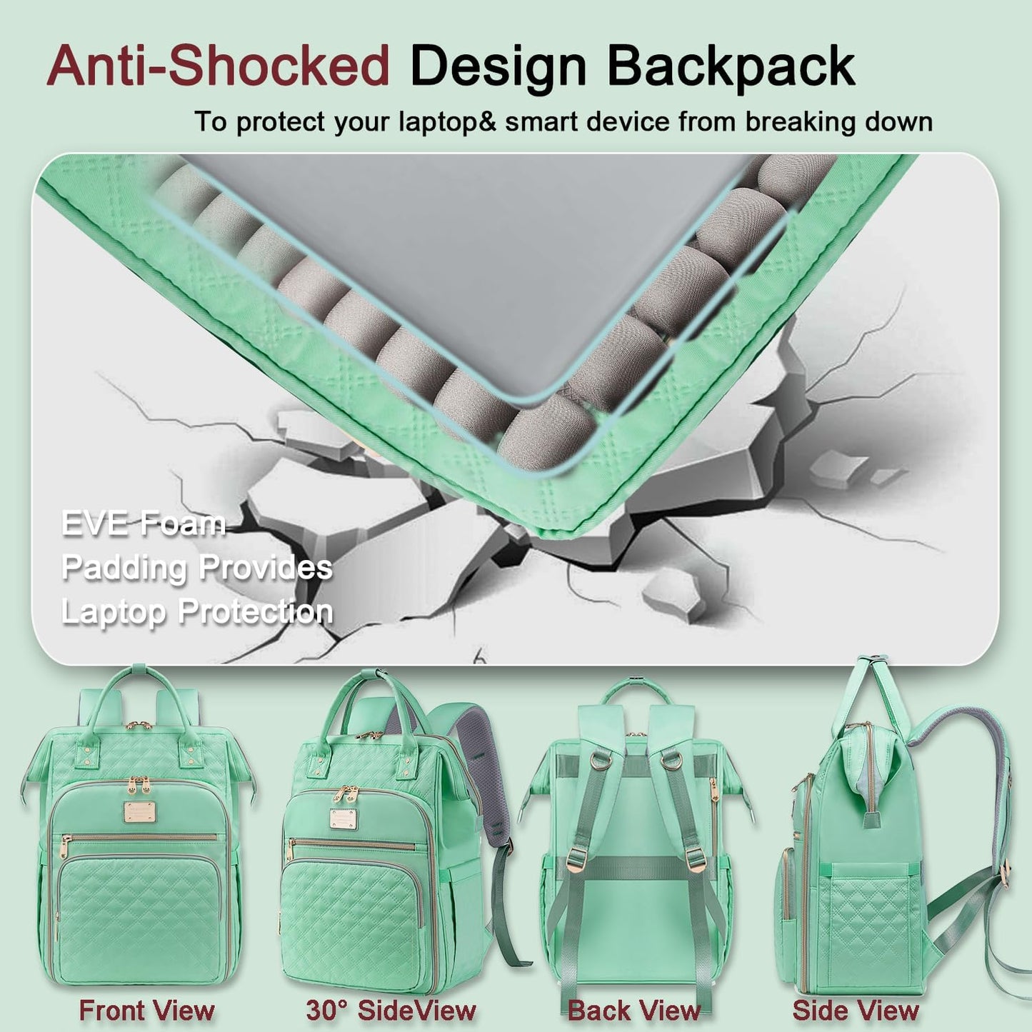 Backpack Women,15.6 Inch Backpacks pack, Backpacks,Work Backpack Weitars Lunch For Laptop For Womens Back Travel