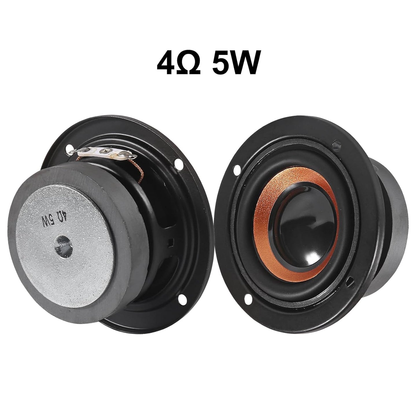 DWEII 2-Pack 2-Inch 4 5W 63mm Ohm Speakers, Audio Round Bass Speakers, DIY Home Amplifier Subwoofers, Coaxial
