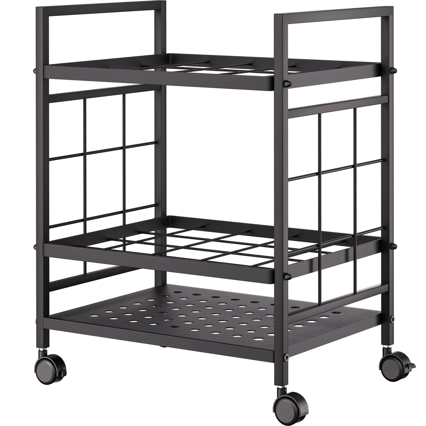 Blueprint Storage Rack, Blueprint Holder with Wheels, Used for Storing Blueprint/Carpet/Map/Poster/Architectural Construction Plan, 20 Slots(3.2" x 3.2"), Silent Wheel for Home, Office, School(Black)