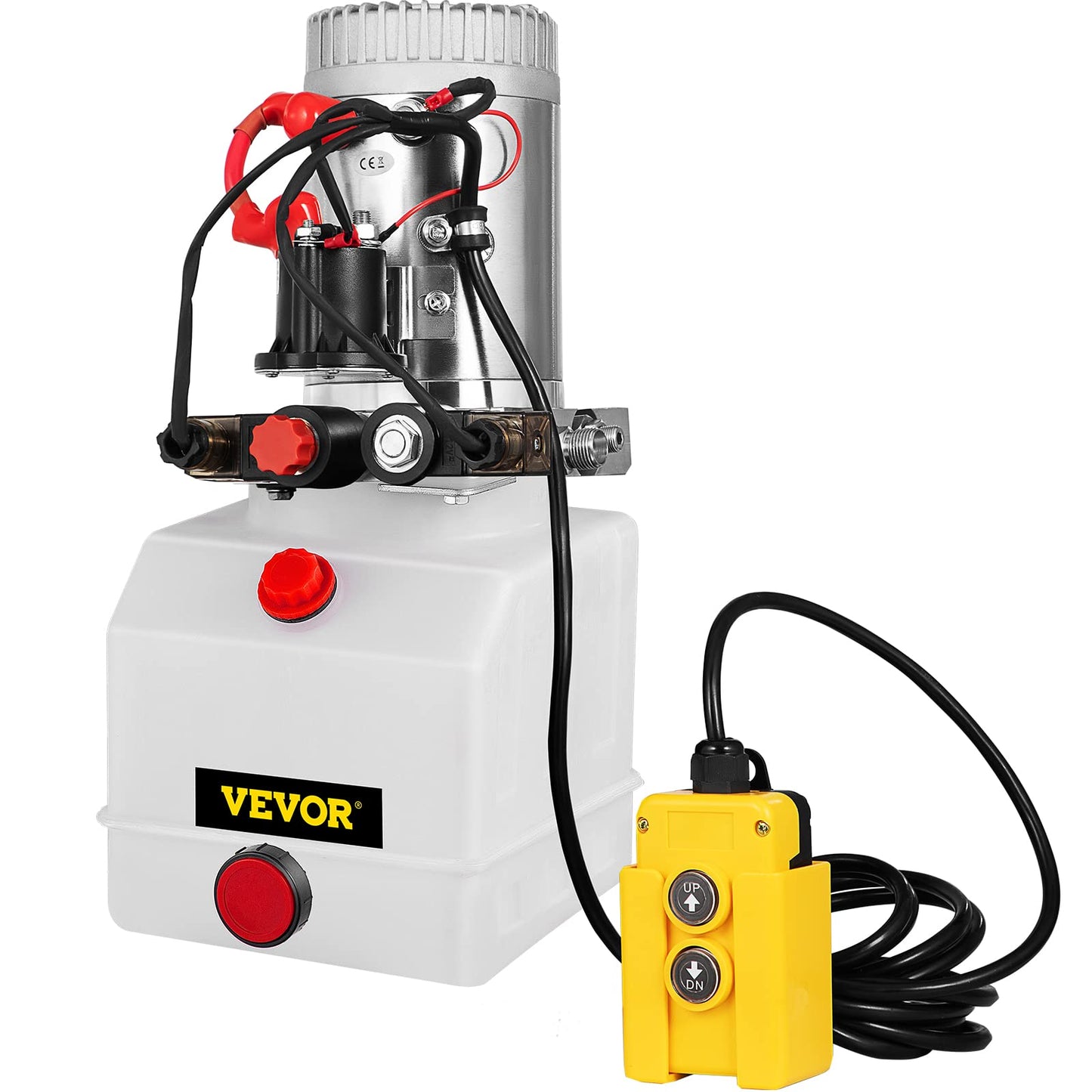 Vevor Hydraulic Pump 3 Quart Hydraulic Power Unit Double Acting Hydraulic Pump for Dump Trailer Car Lifting 12V DC Plastic Oil Reservoir (Plastic, Double Acting) : Industrial & Scientific