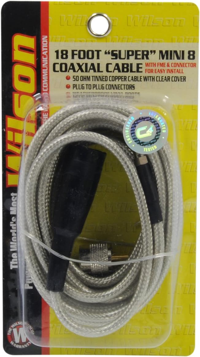 305-830 18-Foot PL-259/FME 18FT Wilson Belden Coax Cable with Connectors