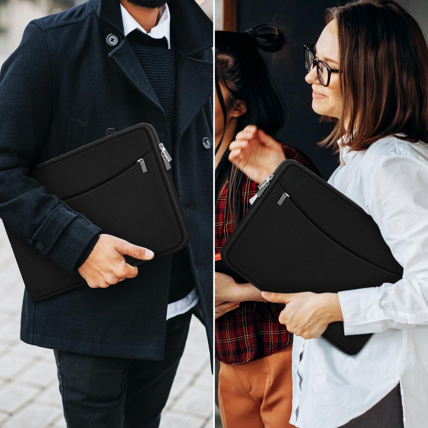 ampoock 14 inch, 14" Laptop Sleeve Case Shockproof Protective Laptop Cover Briefcase Carrying Computer Bag