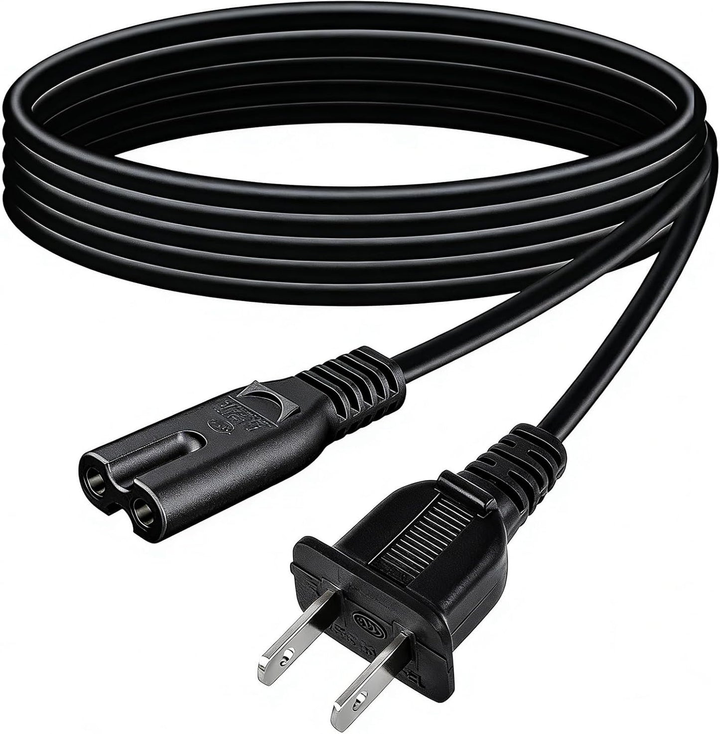 Metasources 8 C9042 C9042W C9042B AC in Power Cord Cable Plug Lead Compatible with EBL Bay Individual Smart Charger AA
