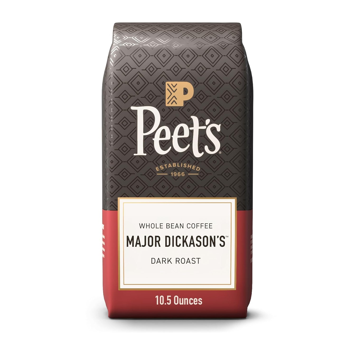 Peet's Coffee Dark Roast Whole Bean Coffee - 100% Arabica Major Dickason's Blend, 10.5 Oz Bag