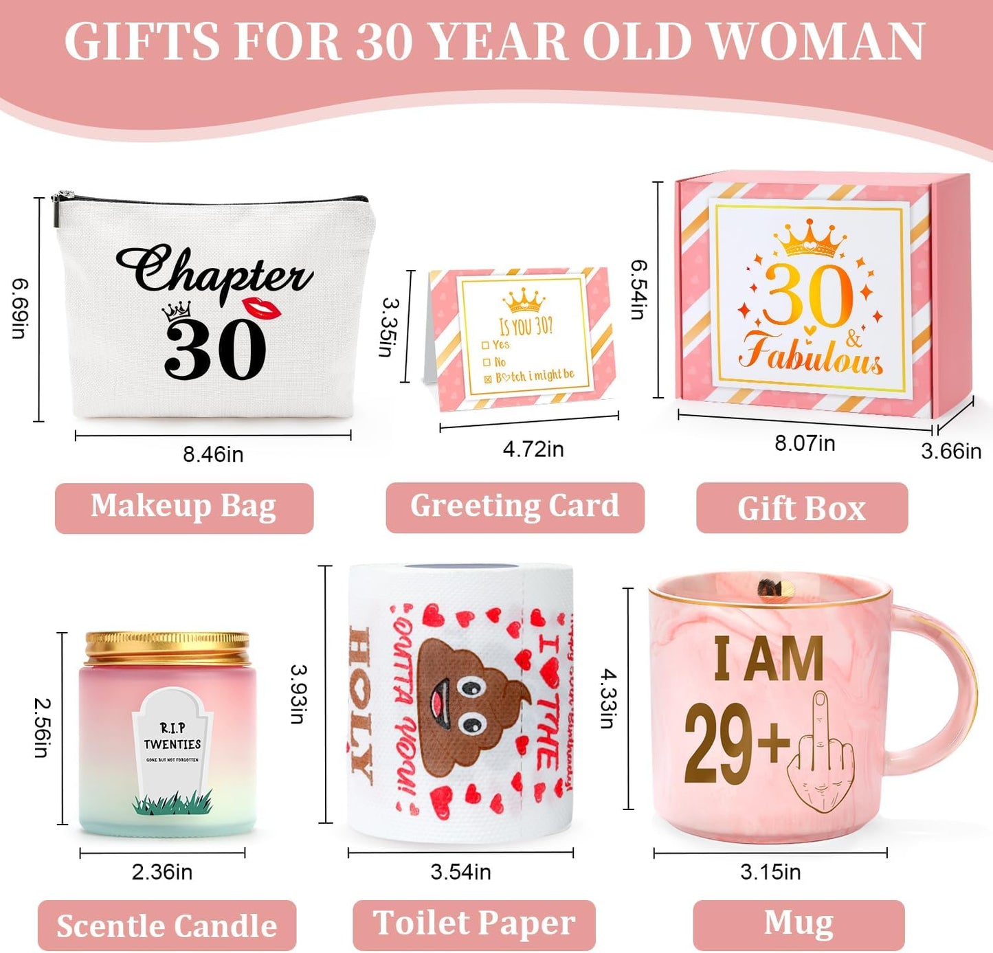 Regine Switzerland 30th Birthday Gifts for Women | Funny Coffee Mug & Makeup Bag Set