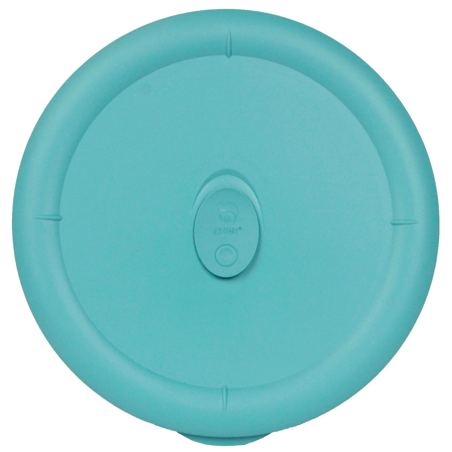 Pyrex 8202-VPC Turquoise Vented Food Storage Replacement Lid (4-Pack) - Made in the USA