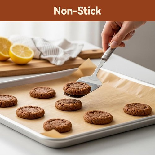 200 Pcs Skiennix Parchment Paper Sheets - 12 x 16 Inch Non-Stick Baking & Cooking Sheets | Unbleached for Half Sheet Pans