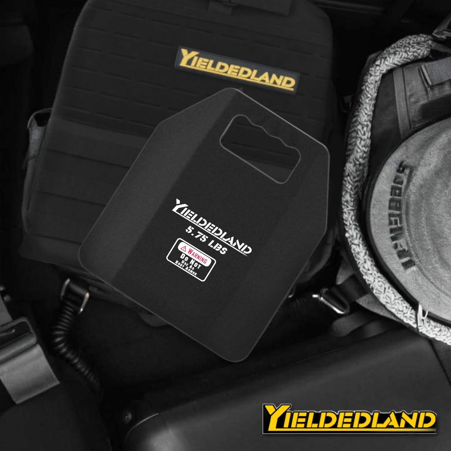 YIELDEDLAND 15lb/21lb Weighted Vest for Men and Women with Weight Vest Plates, Weight Vest for Strength and Endurance Training, Workouts, Running, Walking (Black, 5.75LB Plate)