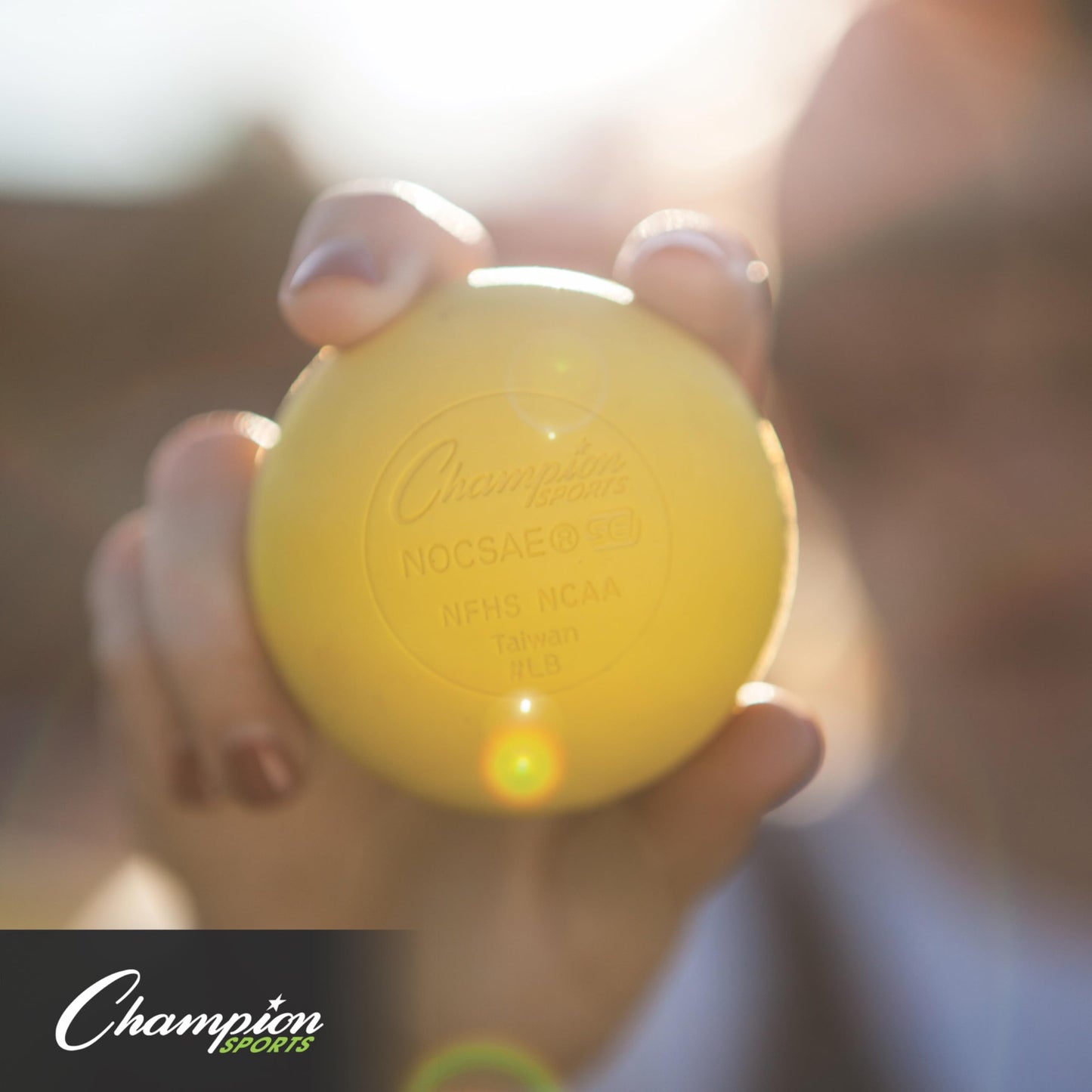 Champion Sports Lacrosse Balls – Official Size Equipment for Professional, College & High School Games, Practices & Recreation, NOCSAE, NCAA, NFHS & SEI Certified, 12-Pack, Yellow
