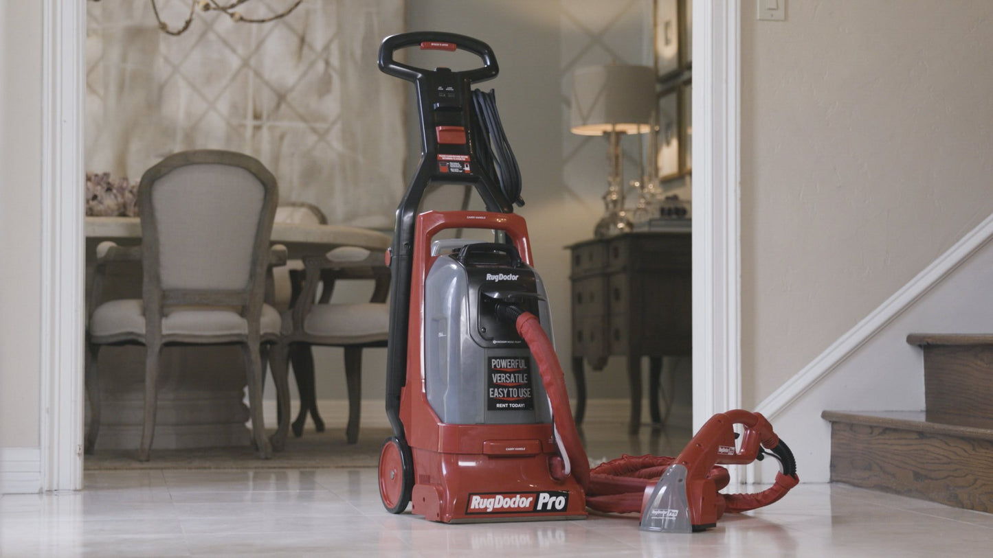 Rug Doctor Pro Motorized Upholstery Tool Attachment For Pro Deep Commercial Carpet Cleaning Machine – Dual Action Motorized Brush with Strong Suction Removes Stains, Soils & Lingering Odors