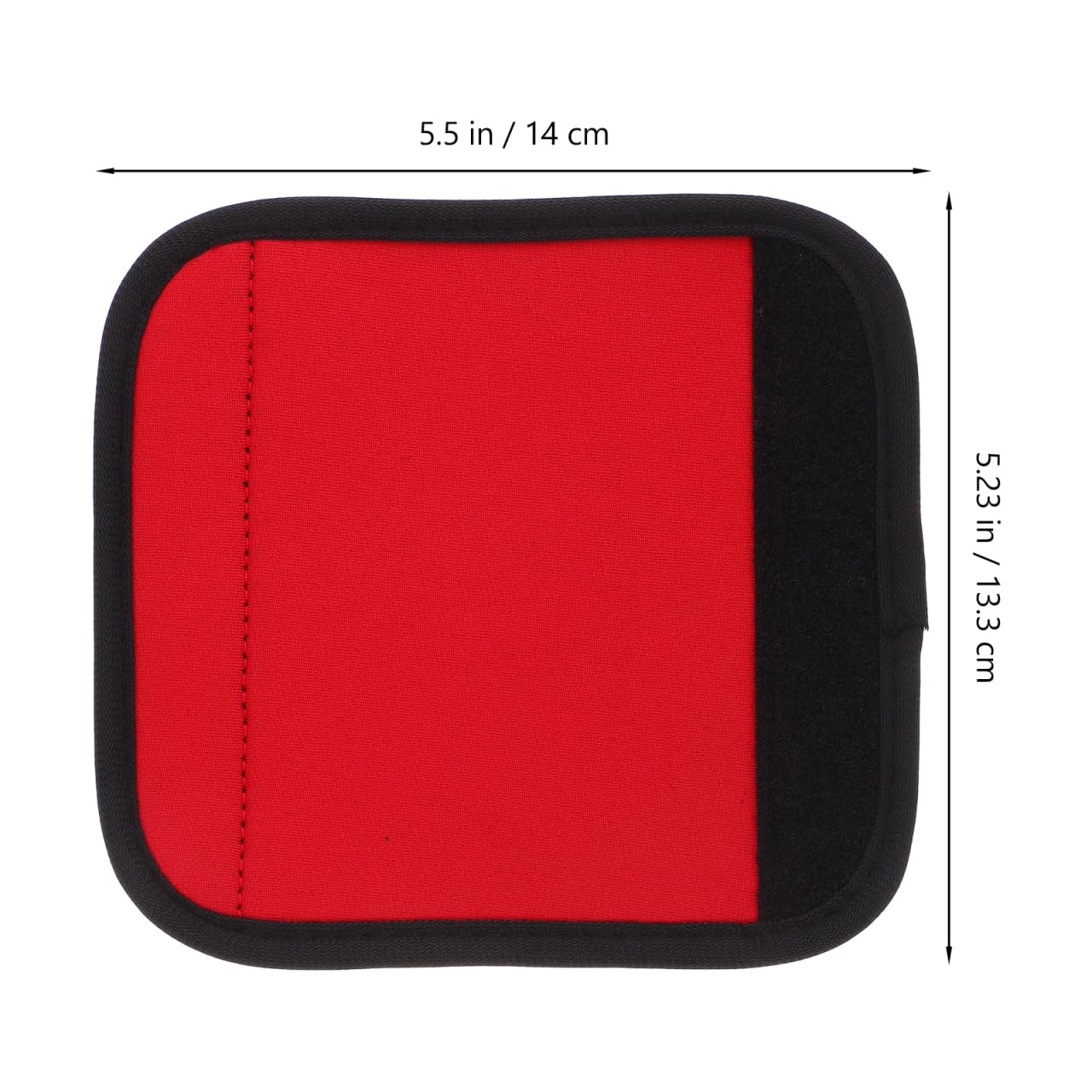 HANABASS 2 Pack Barbell Grip Pads, Red Polyester Dumbbell Handle Wraps for Weightlifting, Pull Up Bars, Powerlifting and Home Gym Training
