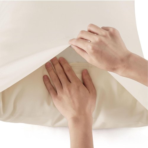 Bedsure Queen Sheet Set - Cooling Bamboo Rayon Sheets | Breathable & Soft, Deep Pocket Up to 16", Light Beige