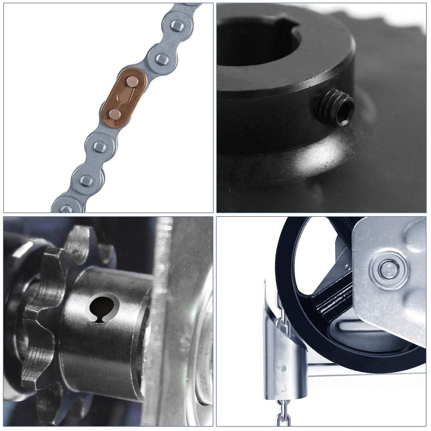 LAJIAOZ Garage Door Chain Hoist - 4:1 Reduced Drive Heavy Duty Hoist for Roll Up Doors and Jackshaft Garage Door Openers