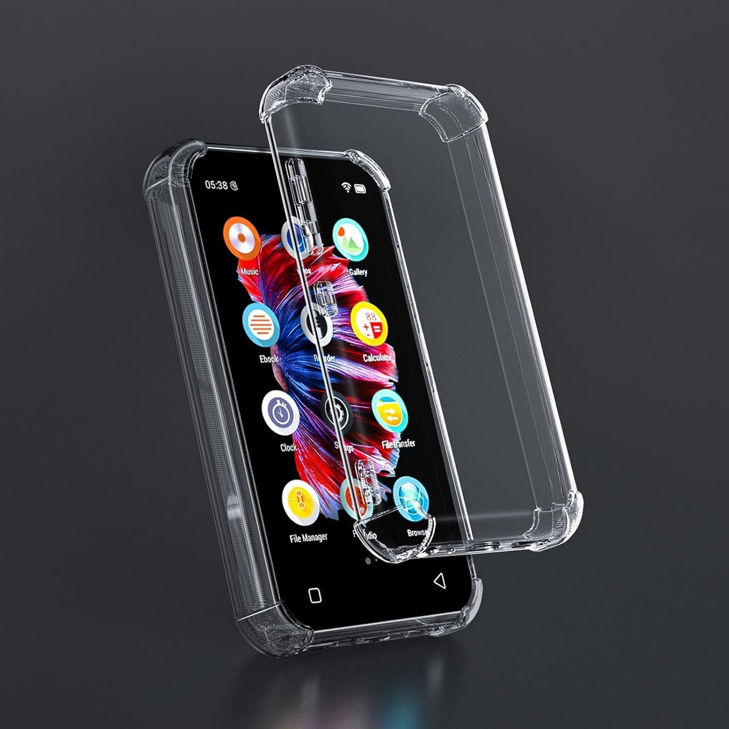 TIMMKOO Q3E, Q5 Q8 Mp3 4.33 2.56 0.55 inches Case Cover Only Fit for and Player Sold from Estron Store Case Size: x x
