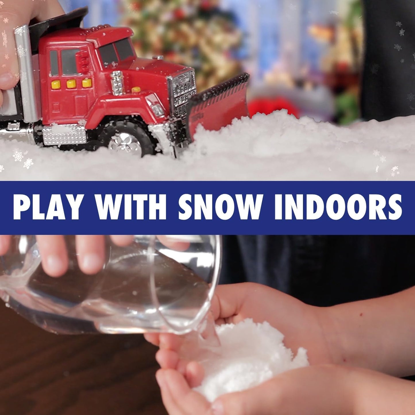 Snow in Seconds Instant Snow - 3 Pack of Artificial Snow | Makes 1 Gallon of Fake Snow Each