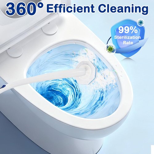 Clorox Toilet Wand Refills - 50 Count 3-Layer Thickened Brush for 5X Cleaning Power | Fresh Fragrance, 360° Efficiency